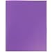 JAM PAPER Plastic 2 Pocket POP Folders - Durable School Folders - Purple - 3/Pack