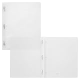 Winnable 12-Pack Transparent Poly Report Covers with Tangs, Clear