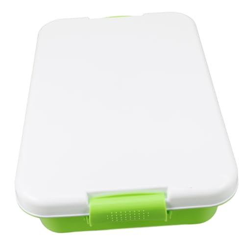 ORFOFE Portable Sandbox Storage Box with Lid Outdoor Activities Organizer Small Plastic Sand Tray for Versatile Use for Beach and Backyard Play Convenient Storage