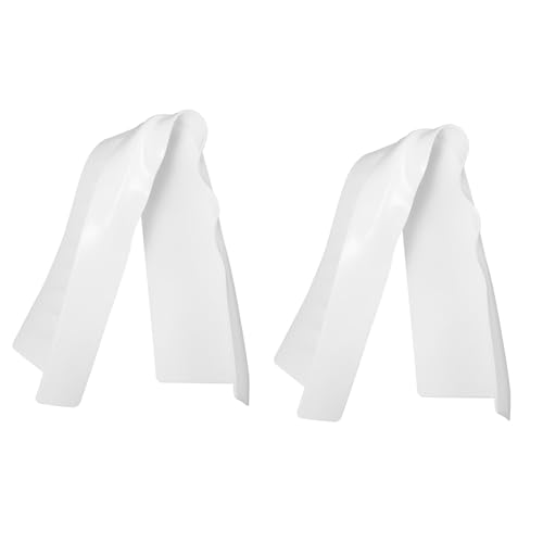 Barrière anti-éclaboussures évier cuisine blanche silicone ventouses x2