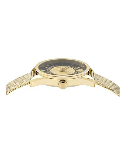 Versace New V-Circle Collection Luxury Womens Watch Timepieces with a Gold Bracelet, Case and Dial2