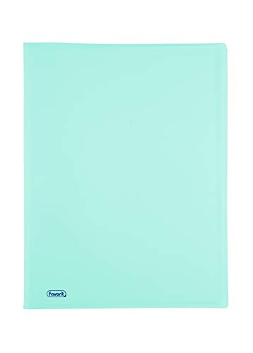 Portalistino Favorit Con 20 Buste Buccia D'Arancia - 22x30 Cm, Colore Blu, Made In Italy