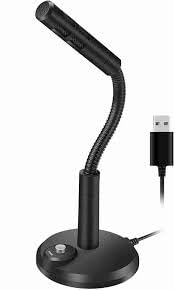 Drumstone USB Desktop Microphone, Plug&Play Condenser, Computer, PC, Laptop, Mac, PS4 Mic LED Indicator -360 Gooseneck Design -Recording, Dictation, YouTube, Gaming-image-6