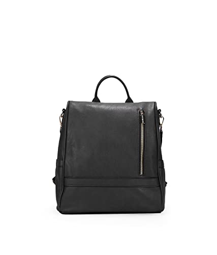 BOSANOVA Mochila antirrobo con bolsillo frontal. Asa de mano, asa de colgar extraíble y asas de espalda regulables. Cierre con cremallera trasera para más seguridad. NEGRO U Cover