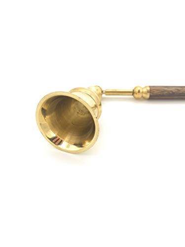 Sea-Club Brass Candle Snuffer, 26 cm, Elegant Dark Wood Handle, Multicolored, Kerzenlöscher 26cm - Image 2