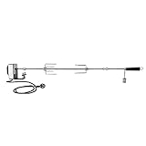 Universal Grillspieß mit Edelstahlmotor Motor 230V 4 Watt Spieß 100 cm für Grill