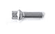 H&R Radschraube Kugelbund R13 M14x1.50 - Länge 37mm (kompatibel mit z.B. VAG), Silber