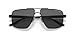 Armani Exchange Man Sunglasses Matte Black Frame, Polarized Grey Lenses, 60MM