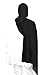 Premium Chiffon Hijab Head Scarf Shawl Wrap for Muslim Women Lightweight (Black)
