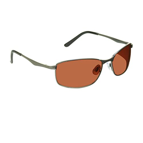 Image of proSPORT Blue Light Blocking Sunglasses - HD Copper Amber Metal Aviator Reduce Eye Strain Better Sleep