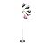 Simple Designs LF2006-SLM 67" Contemporary Multi Head Medusa 5 Light Adjustable Gooseneck Silver Floor Lamp with Fun Light Multicolored Shades for Kids Bedroom Playroom Living Room Office