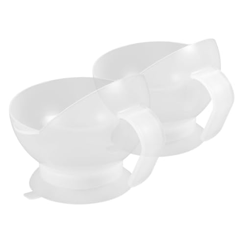 Beavorty 高齢者用吸盤ボウル シリコン製滑り止め こぼれ防止 食事介助に 持ち運び便利なダイニング用食器 高齢者 障害者向け 2個セット