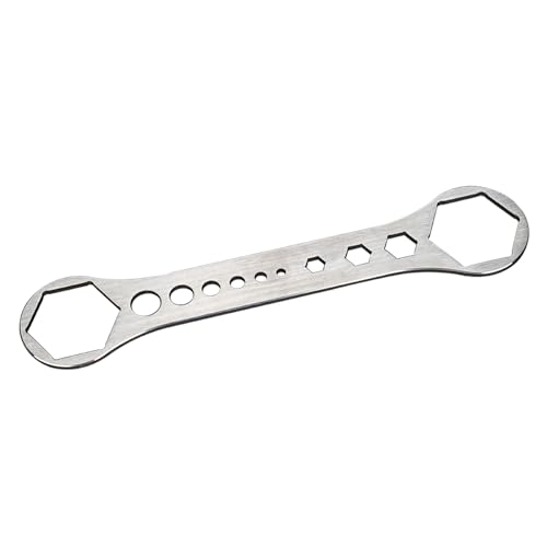 ステインレススチール自転車フロントフォークフォークキャップレンチ調整サスペンションスパナサスペンションキャップスパナ