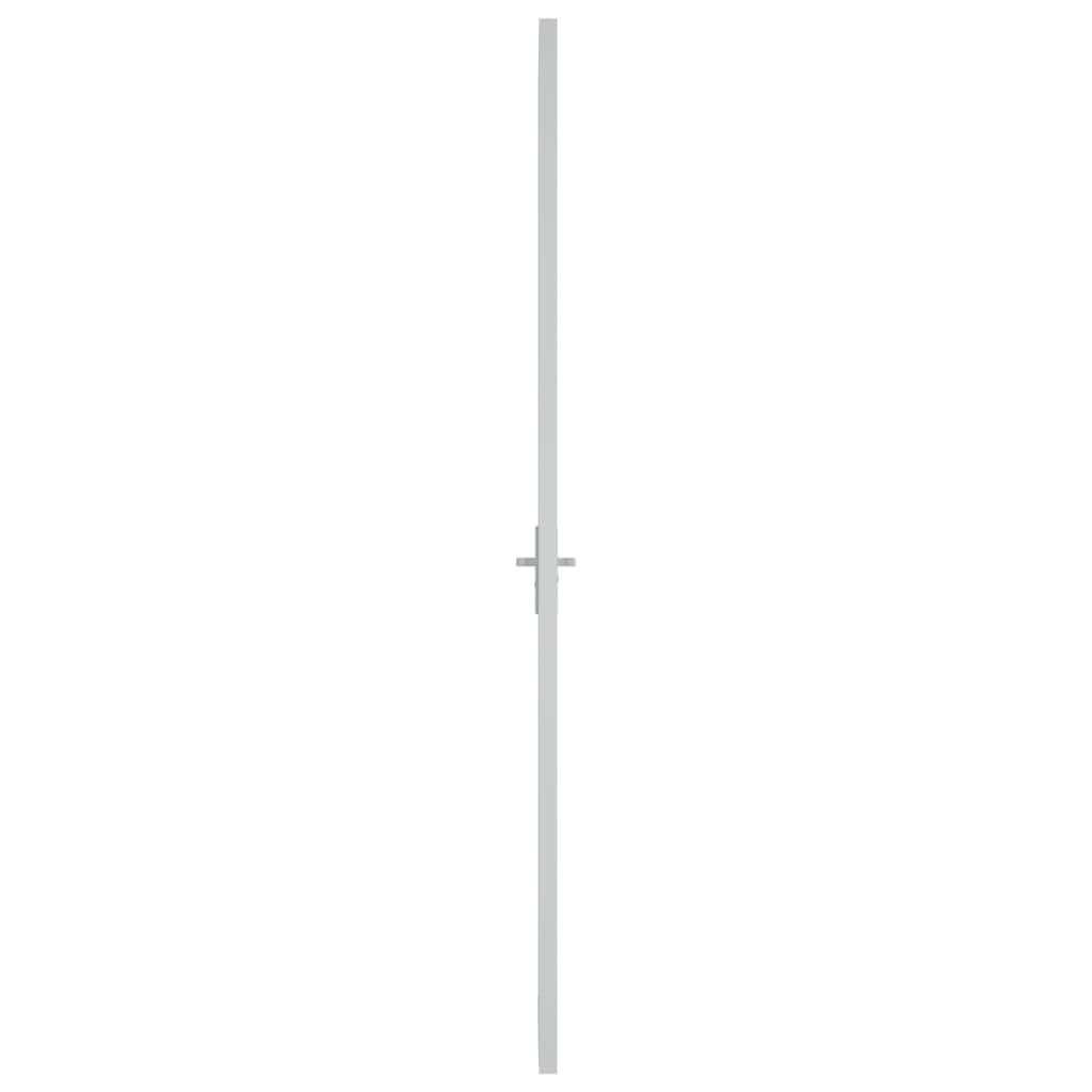 Toshilian Puerta Interior Cristal Puerta Puerta Cristal para Cocina Cuarto de Baño Blanco, 83x201,5 cm, Vidrio ESG y Aluminio