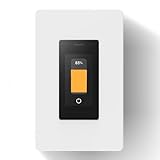 ORVIBO 2.4GHz Smart Dimmer Switch Support Matter, Touch Screen Dimmable Switch, Compatible with Alexa & Google Home, Timer & Schedule, Single Pole, Neutral Wire Required (Matter Smart Dimmer)