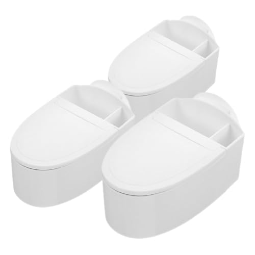 TOYANDONA Posacenere da Parete con Coperchio per Bagno Set da 3 Posacenere da Parete per Fumatori con Meccanismo a Ribalta Accessorio Decorativo senza Chiodi per Ufficio Camera da Letto