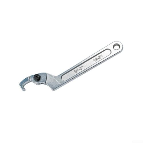 Llave de gancho de precisión para ajuste de precarga de choque de motocicleta y cierres de caja de medidor de agua (cabeza redonda 19-51)