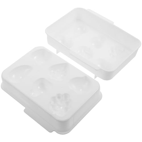 Molde para cubitos de hielo DOITOOL 6 cavidades en forma de fruta blanco miniatura 1