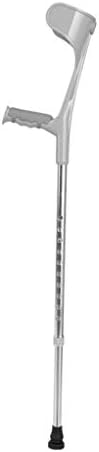 Adults Assistance Forearm Crutches, with Comfy Handle Aluminum Alloy Forearm Walking,Ergonomic Shock-Absorbing Walking Stick,Lightweight 10 Files Adjustable,B,2 Units