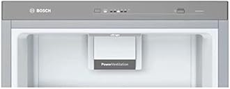 Bosch Home & Kitchen Appliances KSV36VLEP Serie 4 Freestanding Fridge with SuperCooling Function, LED Lights, EasyAccess Shelf, FreshSense sensors, 186 x 60 cm, Inox-look