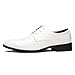 ZZHAP Mens Tuxedo Shoes Wedding Formal Dress Patent Leather Shoes White-03 US 9.5