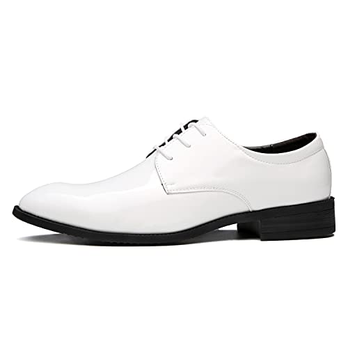 Image of ZZHAP Men's Pointed-Toe Tuxedo Dress Shoes Casual Slip-on Loafer