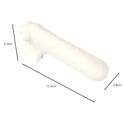 Ieron Türgriffabdeckungen, 2-teilige Türklinkenabdeckungen, Silikon-Türgriff-Handschuhüberzüge, antistatischer Sicherheits-Türklinkenschutz für runde Türhebel, Beige