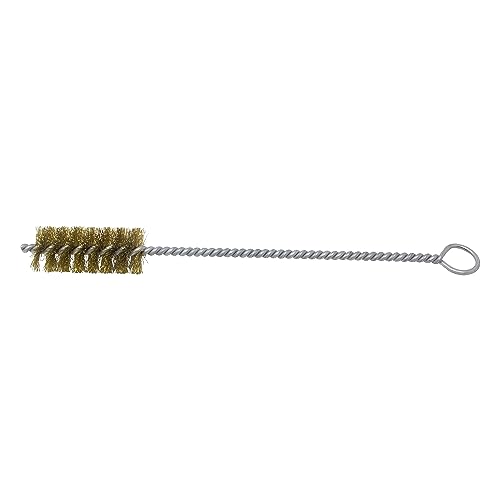 Image of Brush Research 84 Ring Handle Tube Brush, Brass, 1-1 /4 inch Diameter x 12 inch Overall Length (Pack of 1)