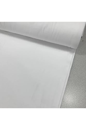 Bir Metre %100 Pamuklu Poplin Kumaş Beyaz Renkli 240 Cm Eninde (100X240 CM)