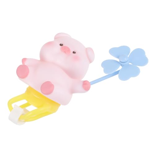 HONMEET 風車小鹿公仔 風車飾り バイク用カートゥーン風モーターサイクルアクセサリー 耐久性と光沢ある装飾品 取り外し可能で実用的なデ