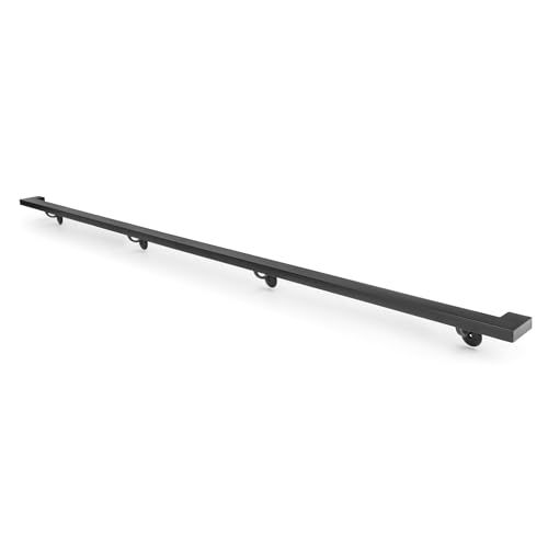 Vezek Kit de barra de agarre de aluminio de 7 pies para escalera con soportes