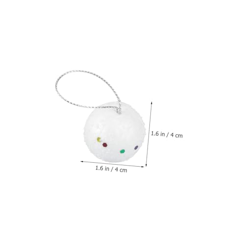 Kit de decoración de paisaje navideño de 72 piezas con muñeco de nieve de 4 cm 3