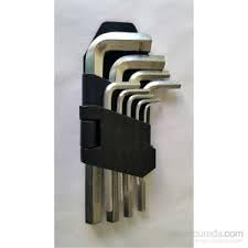FEYZA YAPI Alyan Seti Mini Alyan Anahtarı Takımı 9 Parça Set Çelik 9’Lu Birer adet 2MM-2,5MM-3MM-3,5MM-4MM-5MM-6MM-8MM. 10 MM