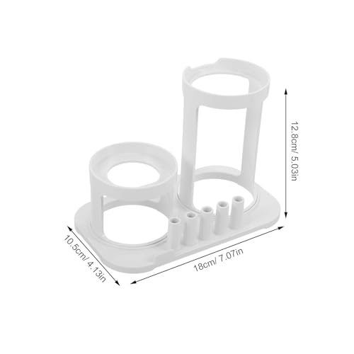 Organizador de boquillas de irrigador dental soporte plástico blanco accesorios de baño 2