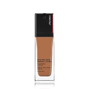 Shiseido Synchro Skin Radiant Lifting Foundation SPF 30 – Medium-to-Full, Buildable Coverage – 24-HR Hydration – Transfer, Crease & Smudge Resistant – Non-Comedogenic