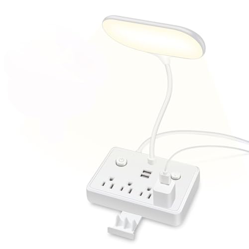 Consejos para Comprar Lamparas de Escritorio Walmart que Puedes Comprar On-line. 43 Sendowtek Lámpara de Escritorio LED con Enchufe, Lampara de Mesa con Brazo Flexible de 360°, Lampara Led con 3 Luces Regulables, Luz de Escritorio con 4 Tomas, 2 Puertos USB A,...
