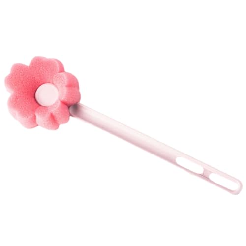 HEMOTON Sponge Cup Brush Sponge Bottle Cleaner Cup Cleaner Milk Bottle Brush Feeding Bottle Brush Cleaner Bottle Washing Sponge Brush Water Bottle Brush Bottle Scrubber Pink Plastic