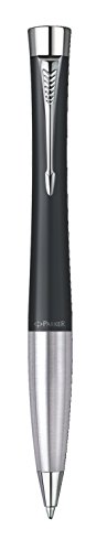 Parker Urban Classic Stylo-bille Pointe Moyenne Attributs Chromés Noir Feutré