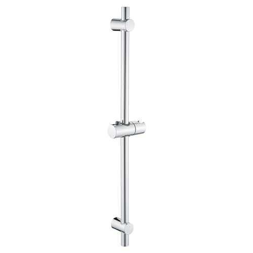 MAMHUN Barra de Ducha Cromo, 68cm Barra Ducha Pared con Soporte Alcachofa Ducha Ajustable Acero Inoxidable