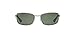 Ray-Ban RB3478 Rectangular Sunglasses, Gunmetal/Green Polarized, 60 mm