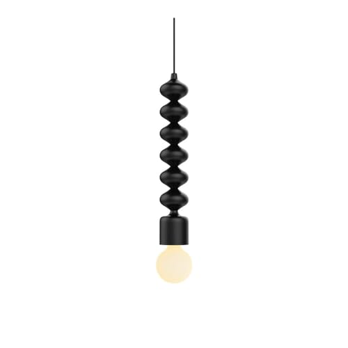 Lustre moderne noir E27 à hauteur réglable pour salle à manger