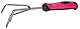 SIXTOL Garden PINK 3 Gartenwerkzeug Set | 3Stk Garten Zubehör aus Edelstahl | Für Gärtner | Gartengeräte | Qualität Gartenkelle, Handgrubber und Gartenschere mit ergonomischem Griff | rosa Farbe