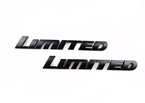 Image of Side Door Quarter Panel Emblem Badge Replacement for 2008-2022 Limited 2PCS (Matte Black)