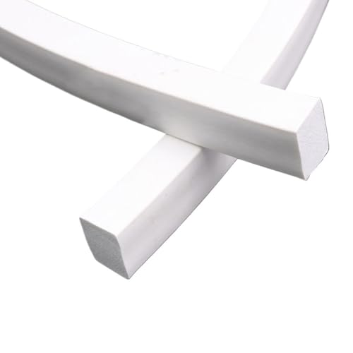 Tira de esponja silicona blanca de 10x30mm para solucionar las filtraciones de agua en las puertas 4
