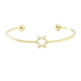 BESPORTBLE Pulsera De Estrella De Moda Para Mujer Cadena Creativa De Dorada Joyería De Mano De Estrella Para Niñas Pulsera Abierta