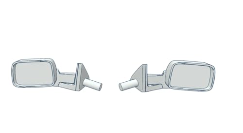 Rétroviseurs cassés ? Rétroviseurs latéraux imprimés en 3D pour pick-up 1/64, lot de 10
