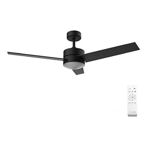 UNIVERSALBLUE Ventilador de Techo con Motor DC Negro Cover