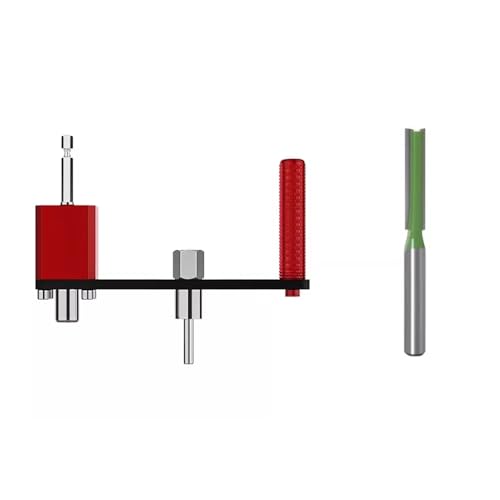 LeTkingok Fresa per Fori Regolabile, Fresa Circolare Multifunzione da 55-150 mm per Controsoffitti Integrati, Pannelli a Nido d'Ape, Faretti e Fori Rotondi per Lavorazione del Legno