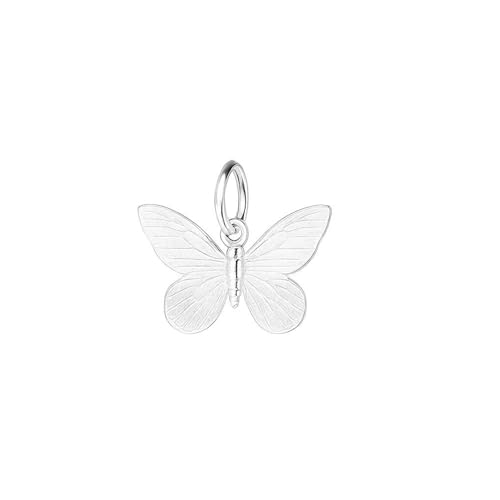 Image of SUGARKITTEN LONDON Sterling Silver Butterfly Pendant Charm for Necklace Bracelet Earrings (16mm silver)