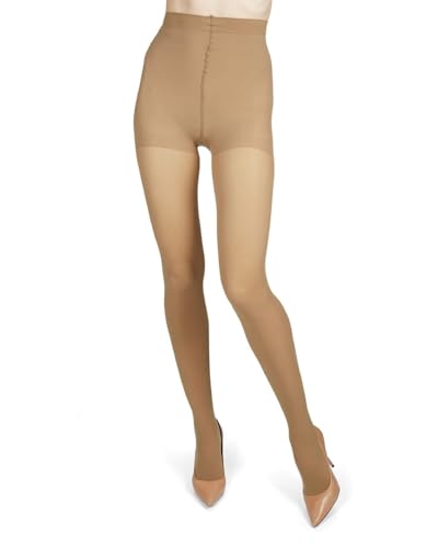 Image of Melas 6-Pack Women's Tights, 60 Denier, Opaque, Microfiber Control Top Tights, Soft & Durable - Sizes XS to Q2